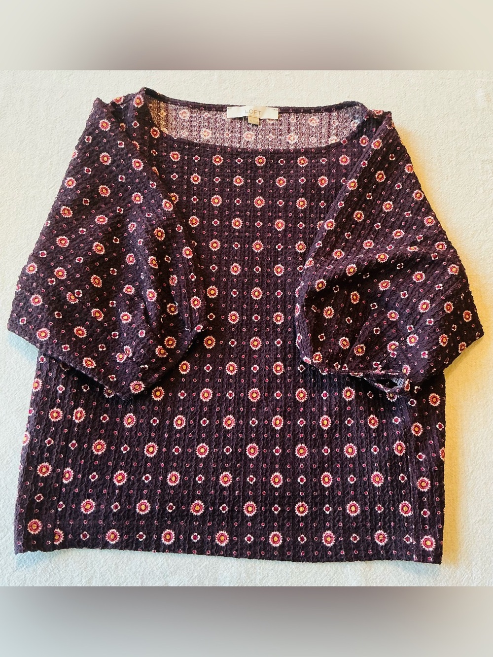 Retro Twee Preppy Blouse in Red